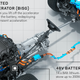 A look at the Defender’s transfer case and driveshafts, which are tucked well out of the way. Image: Land Rover